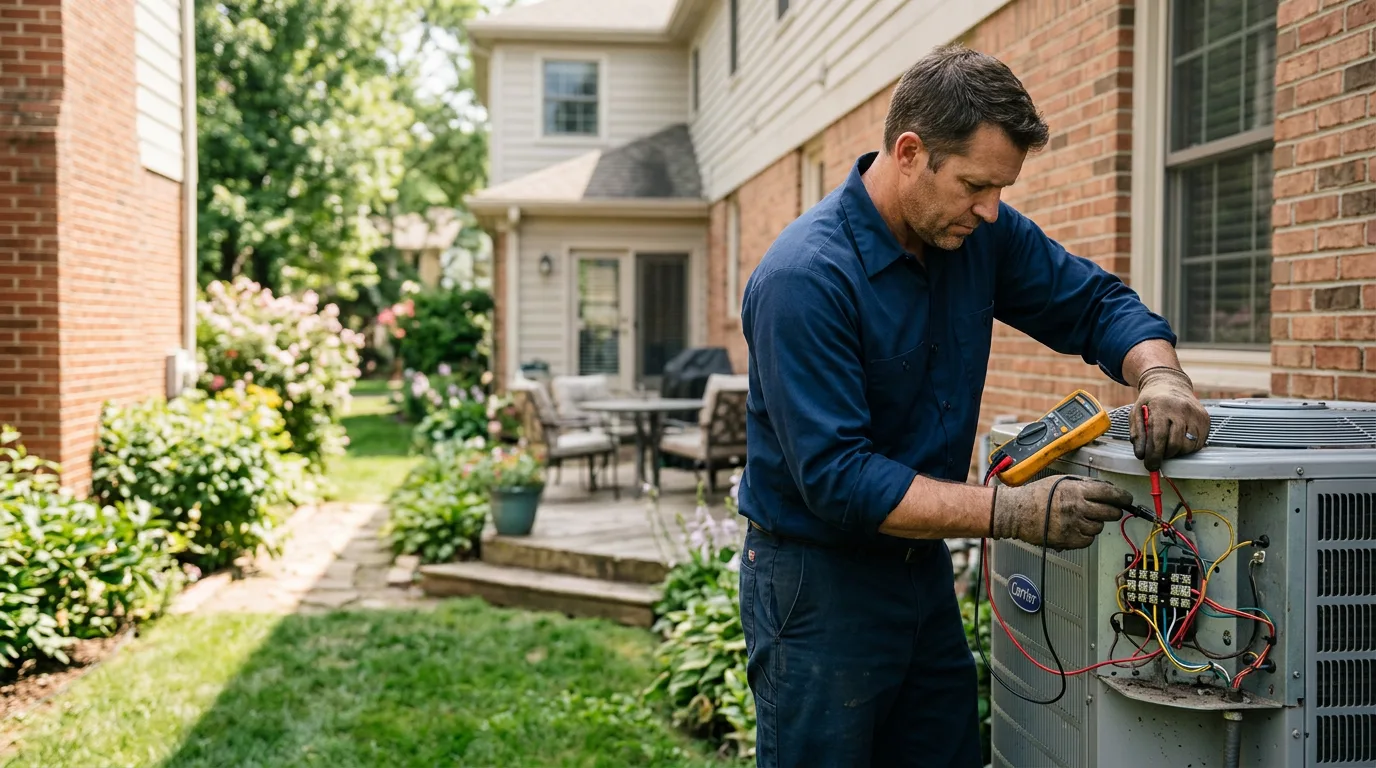 HVAC technician working near Rio Medina, TX